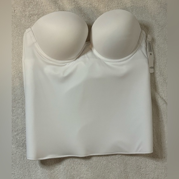 NWT Felina Women's New Essentials White Push Up Bustier Size 36B - Picture 1 of 7